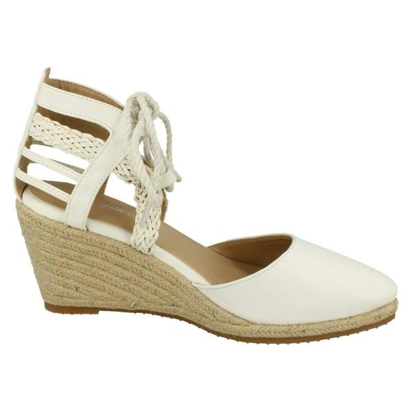 Anne Michelle Ladies Anne Michelle Ankle Lace Up Wedge Sandals