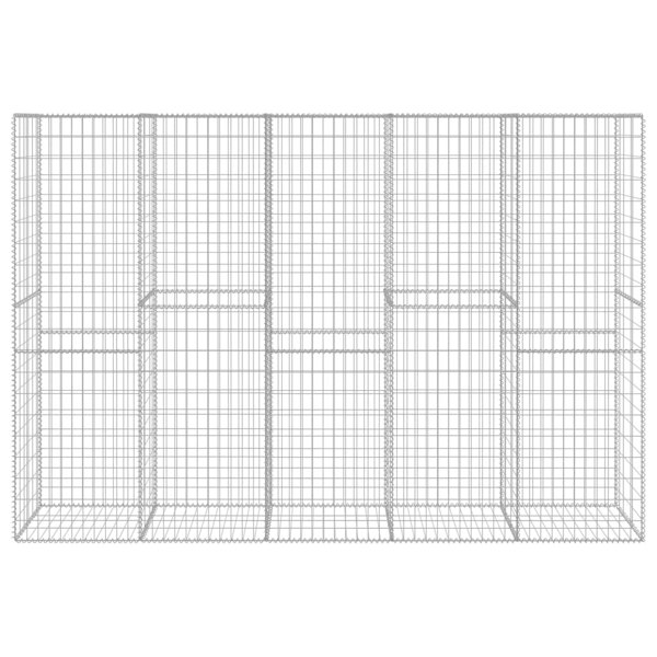 Berkfield Gabion Wall with Cover Galvanised Steel 300x50x200 cm