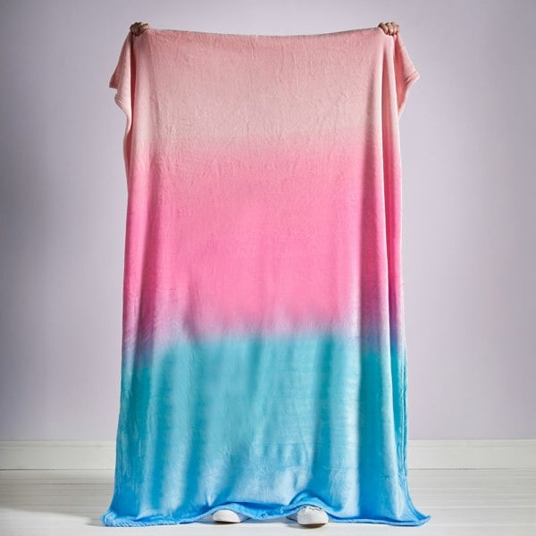 Catherine Lansfield Mermaid Ombre Cosy Fleece Blanket Throw