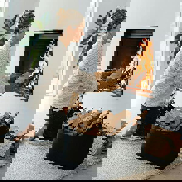 Anyfit Anysort Storage Bag Black Basket Fire Wood Fruit Vegetable Flower Plant Organizing Rack Container