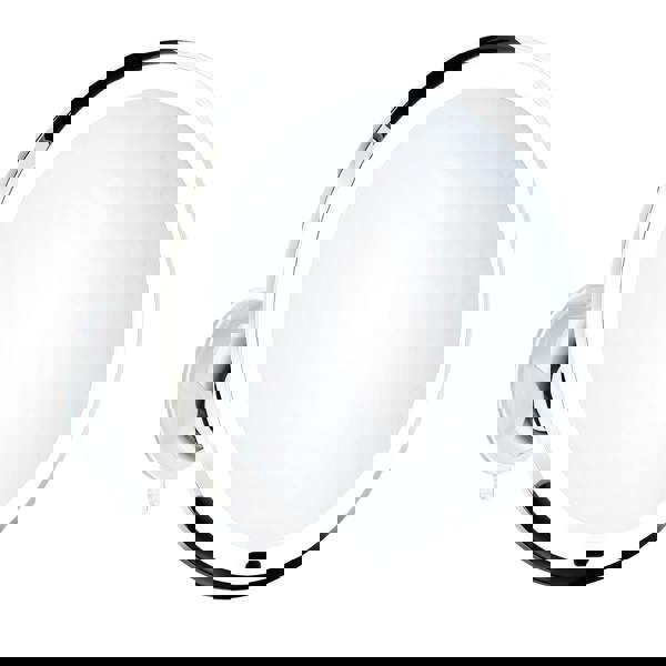 Polished chrome wall mounted mirror