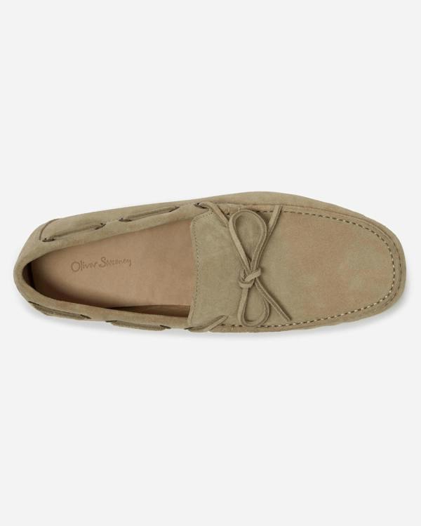 Oliver Sweeney Cano Suede Mens Driving Shoes - Sand | CHO | Designer Mens Driving Shoes