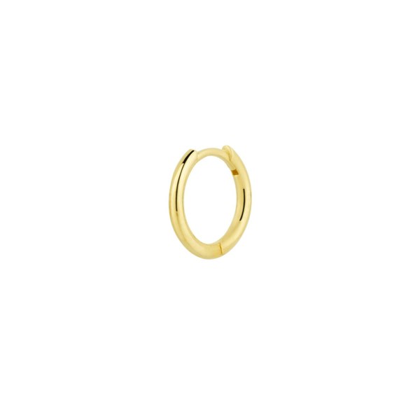 Spero London 14ct Solid Gold Hoop Single Earring