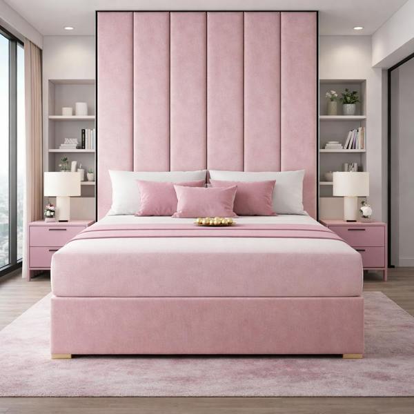 Great British Beds Serena Contrast piping Divan Bed