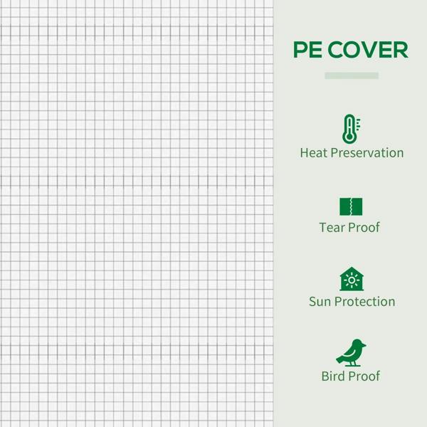 PE cover greenhouse mesh sheet with protective material features