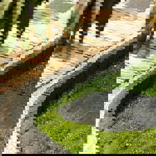 roman stone garden border grey