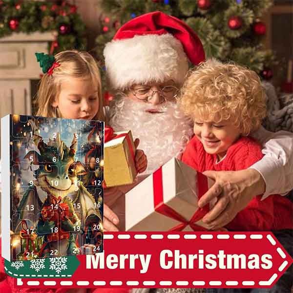 Leaper Christmas Calendar Blind Box Acrylic Cartoon Dragon Ornament