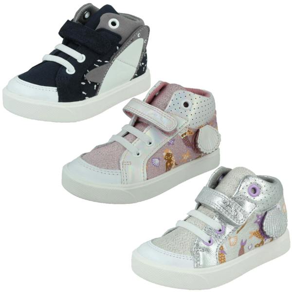 Clarks Childrens Clarks Casual Hi-Top Trainers City Pop