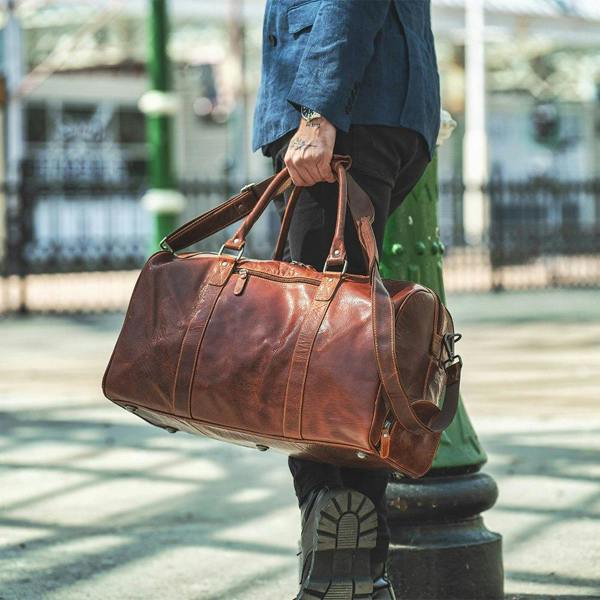 Roma Leather Duffle Bag With Shoe Section 7503 – 6