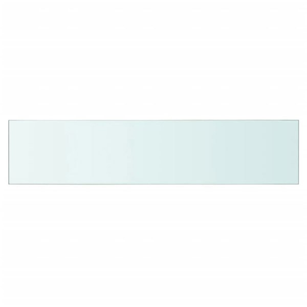 Berkfield Shelves 2 pcs Panel Glass Clear 60x12 cm