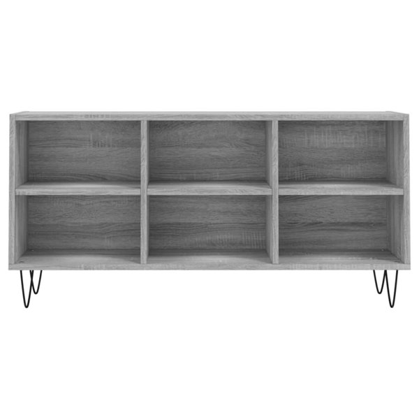 Berkfield TV Cabinet Grey Sonoma 103.5x30x50 cm Engineered Wood