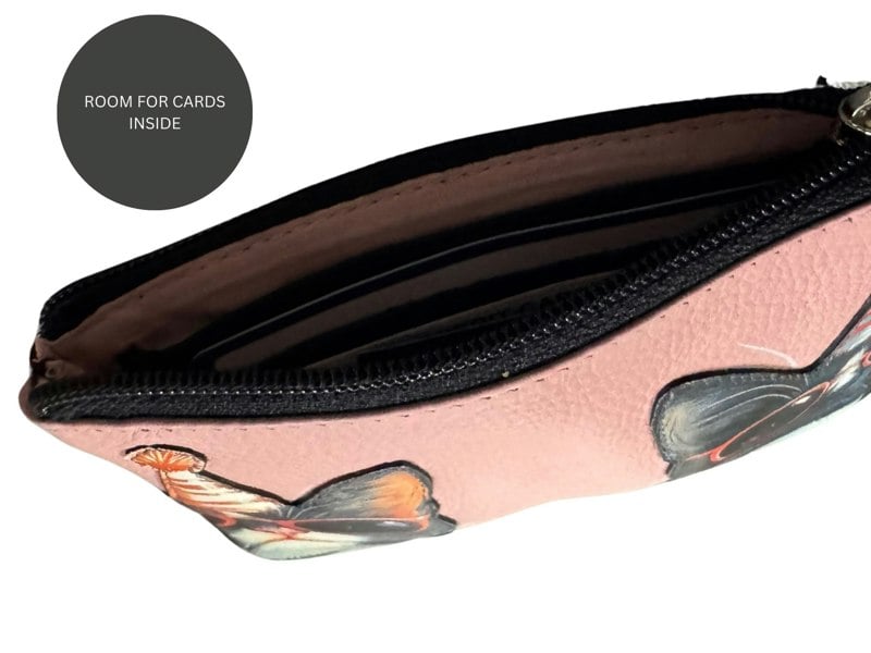 Mala Leather Cool Cats RFID Coin Purse & Card Holder