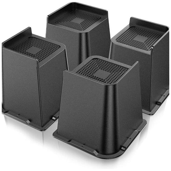 Havendro 4Pcs Bed Risers Heavy Duty Lifter for Bed Sofa Table Chair Leg Support