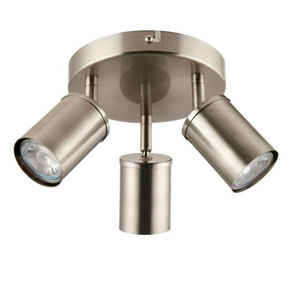 Pagazzi Lighting Talbot Brushed Nickel 3-Spot Plate