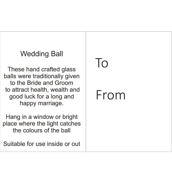 Wedding Gift Friendship Ball - Pastel Gold