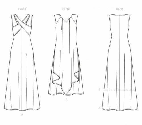 New Look Sewing Pattern 6717, Dresses for Women, A (8-10-12-14-16-18) - Intermediate