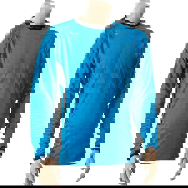 ADULT XL 46-48 Inch BLUE Goal-Keeping Long Sleeve T-Shirt Shirt Top GK Keeper