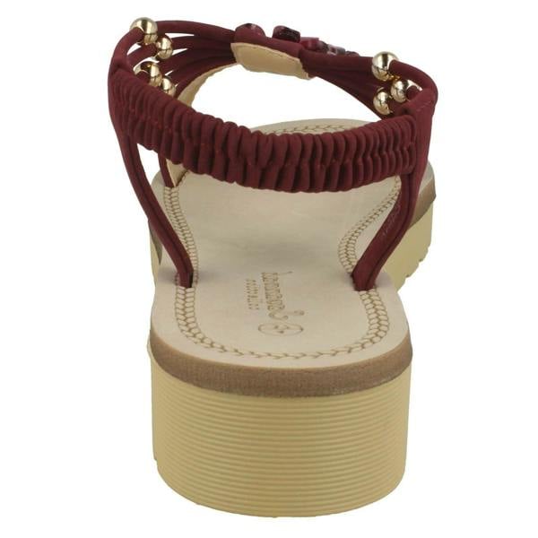 Savannah Ladies Savannah Flower Beaded Sandals