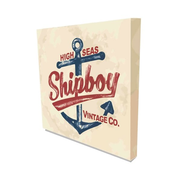 New Product Vintage Anchor (Canvas Print)  - Andrew Lee Home and Living Homeware
