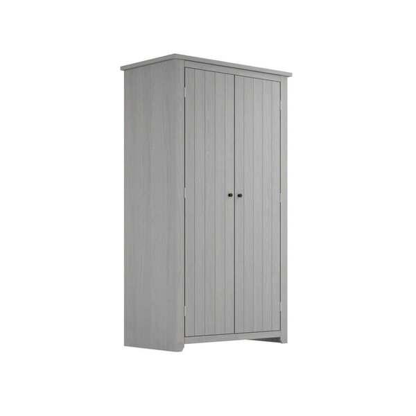 Wyld Haus Tralee Grey Wooden 2 Door Wardrobe