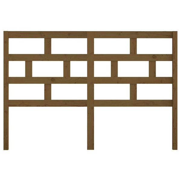 Berkfield Bed Headboard Honey Brown 126x4x100 cm Solid Wood Pine