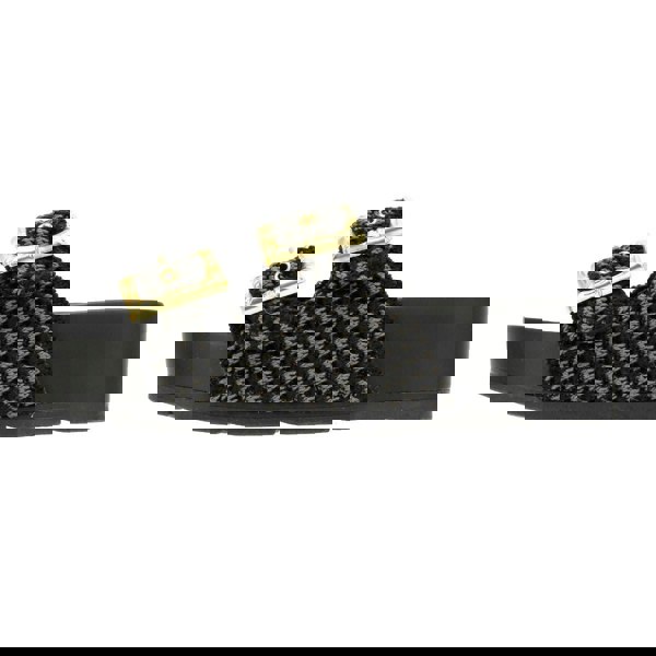 Desert Fleur Super Crochet Women's Black Sandals