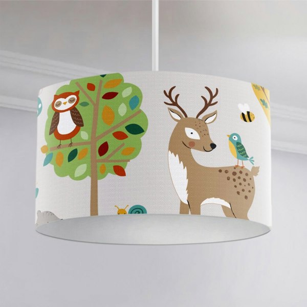 Woodland Friends Ceiling Lampshade - Happy Linen Company