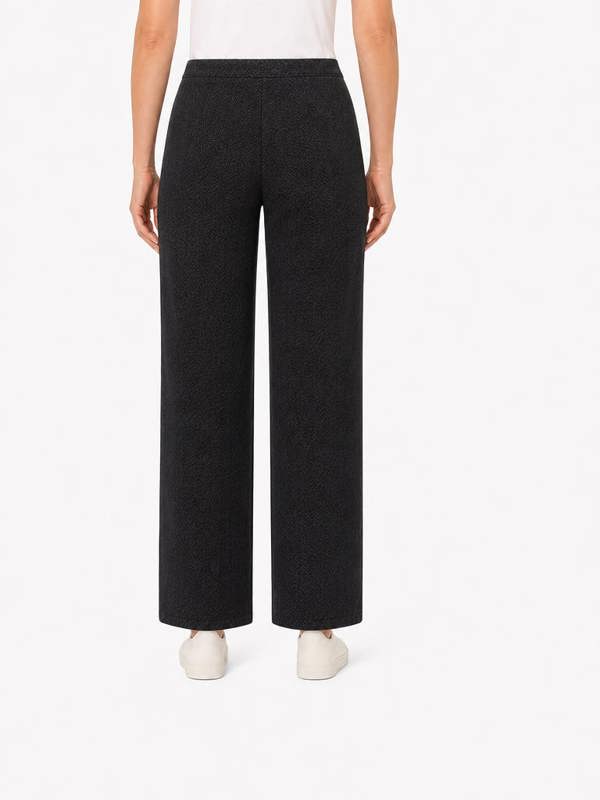 PennyPlain Wide Leg Tweedy Treggings - Charcoal