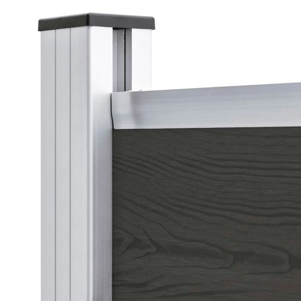 Berkfield Fence Panel WPC 95x186 cm Black