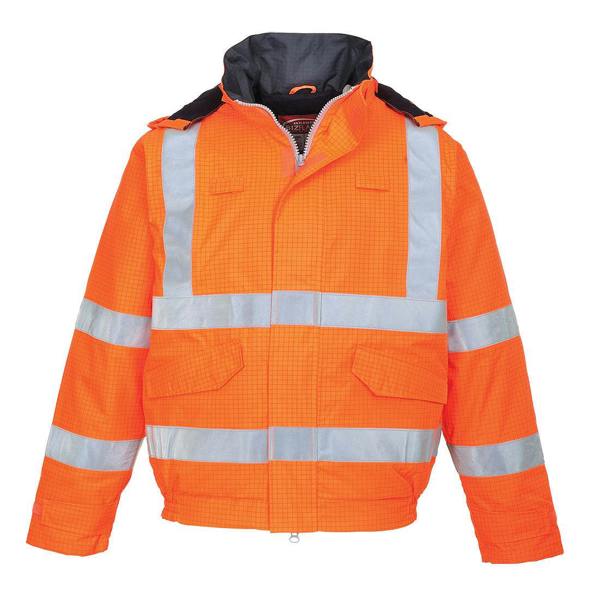 Bizflame Rain Hi-Vis FR Winter Bomber Jacket Portwest