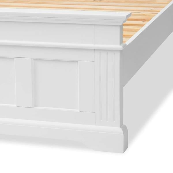 Statement Furniture Gainsborough White Wooden Bed Frame 4ft6, 5ft Hamptons Style