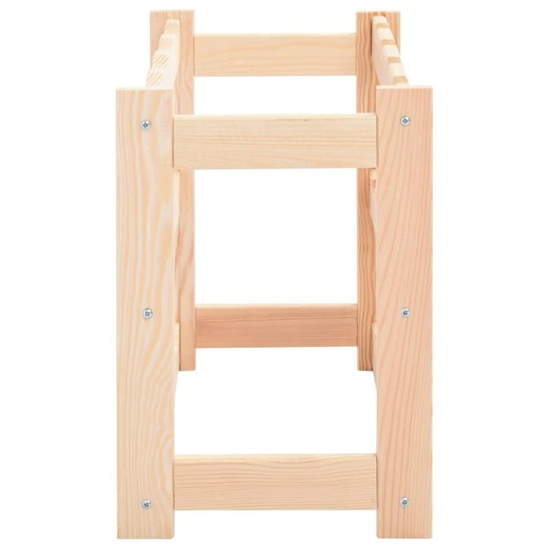 Berkfield Wine Rack for 12 Bottles Pinewood