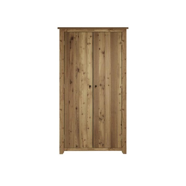 Wyld Haus Tralee Brown Wood Double Door Wardrobe