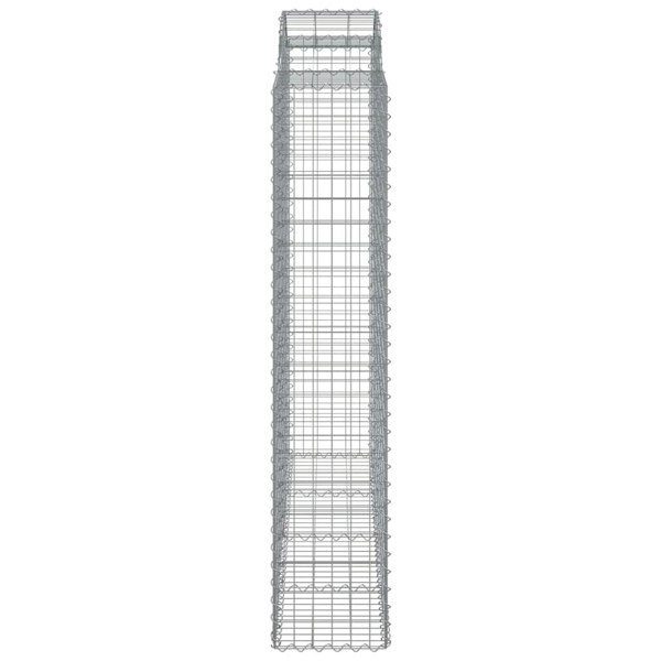 Berkfield Arched Gabion Baskets 4 pcs 200x50x200/220 cm Galvanised Iron