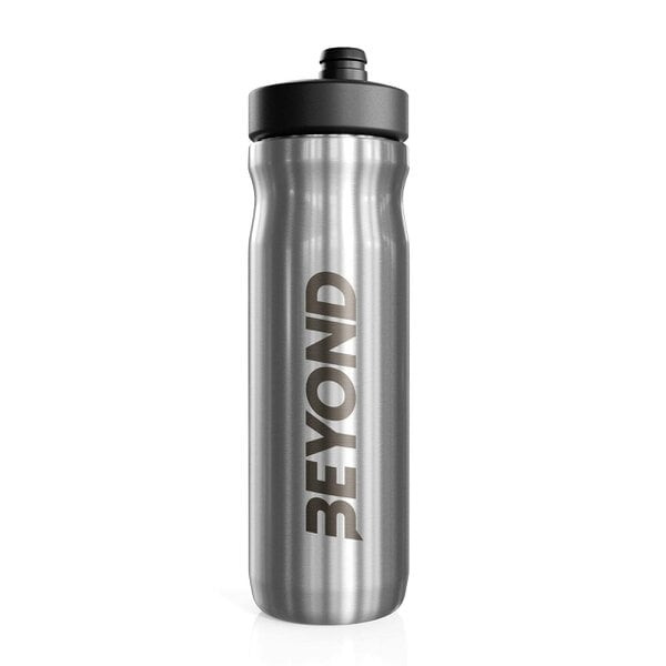 Beyond Shakers Brushed Steel Sports Bottle