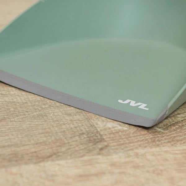 JVL Rubber Dust Pan And Brush - Green