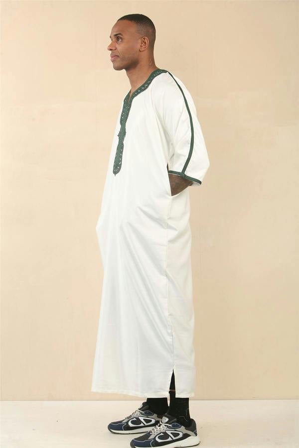 Infinity Leather Men's Moroccan Thobe Djellaba Jubba Robe Eid