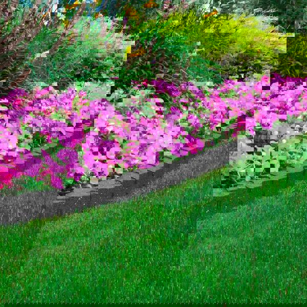 Nicoman decorative recycled rubber garden lawn edging border.