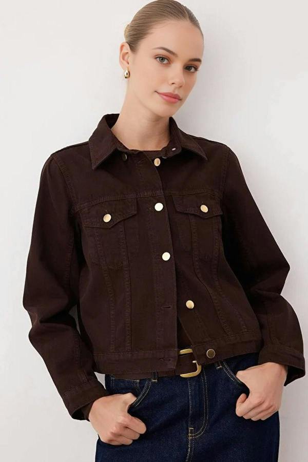 WOVCOR Denim Poncho Jacket with Detachable Cape