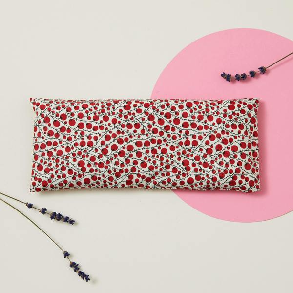 Clarity Blend Relaxation Eye Pillow Red Berry Pattern