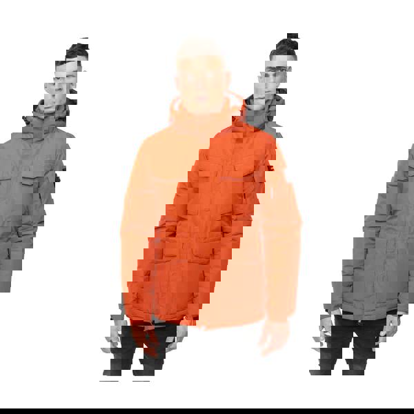 Crosshatch Mens Plentons Jacket - Burnt Orange - 