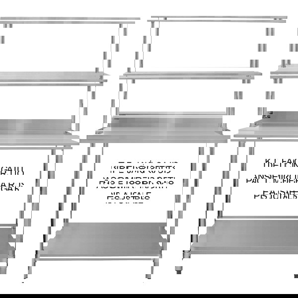 Kukoo 6ft Catering Bench with Double Over-shelf