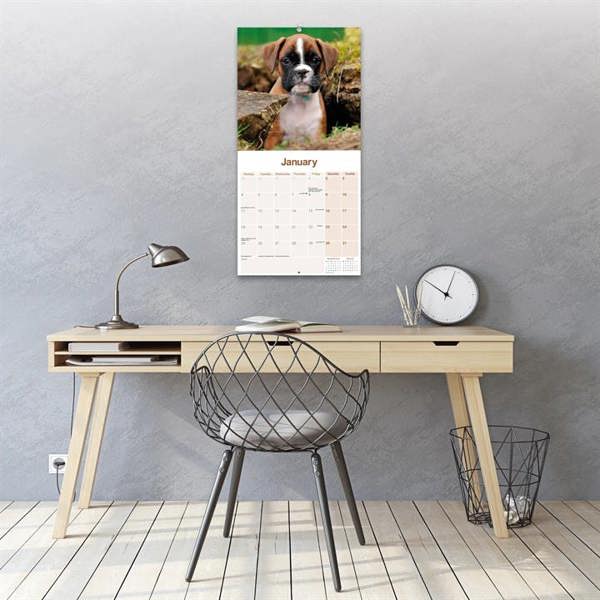 Boxer Calendar 2027, Wall Calendars, Month To View, Dogs, Gift