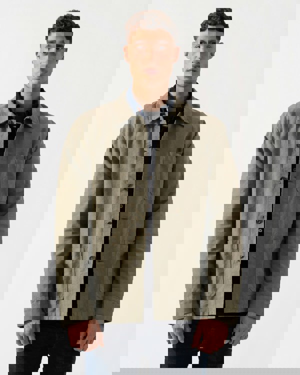 Colorful Standard Mens Organic Workwear Jacket - Dusty Olive