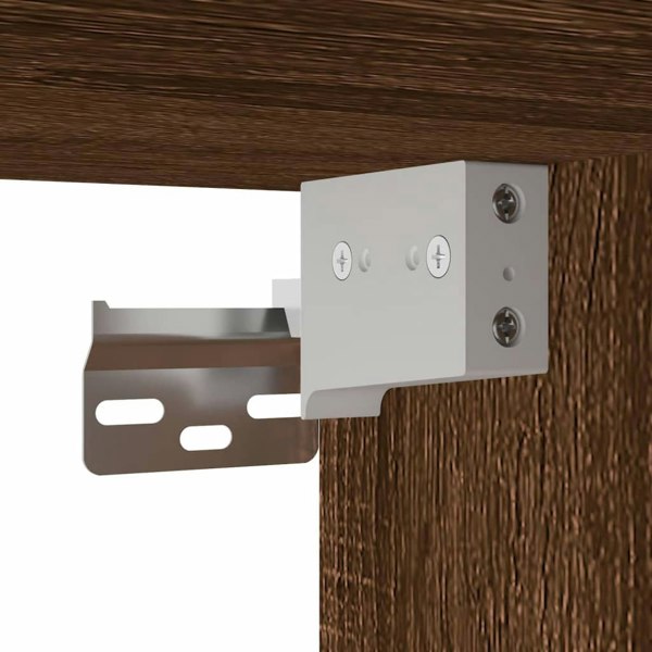 Berkfield Wall Mounted Cabinet Brown Oak 69.5x34x90 cm Engineered Wood