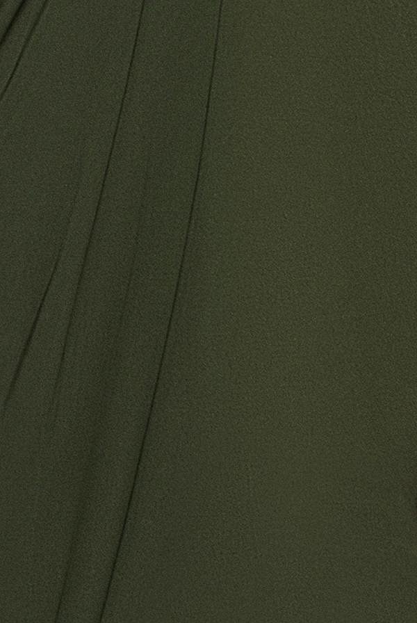 Front Crossover Split Midi Dress - Olive Green DR4121