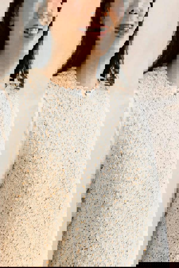 Lily & Me Eva Cotton Knit Tank Top Ecru