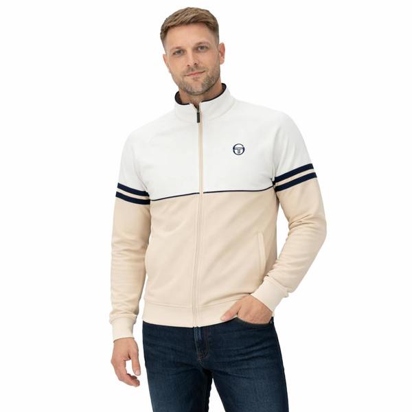 Sergio Tacchini Orion Track Top Jacket Gardenia/Sandshell/Maritime Blue
