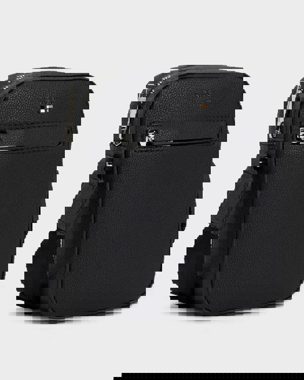 BOSS Orange Ray Mens Reporter Bag with Embossed Logo  - Black 001 - CHO - Designer Mens Shoulder Bags