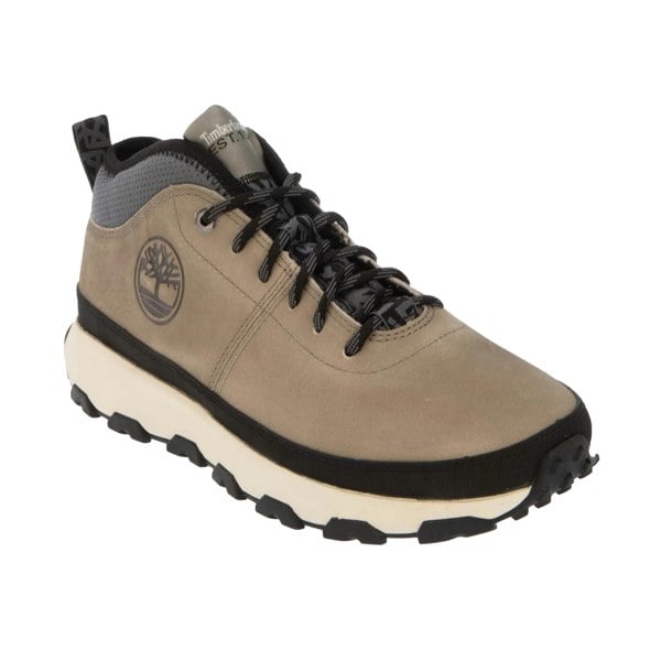 Timberland Mens Winsor Trail Leather Mid Cut Trainers - Taupe
